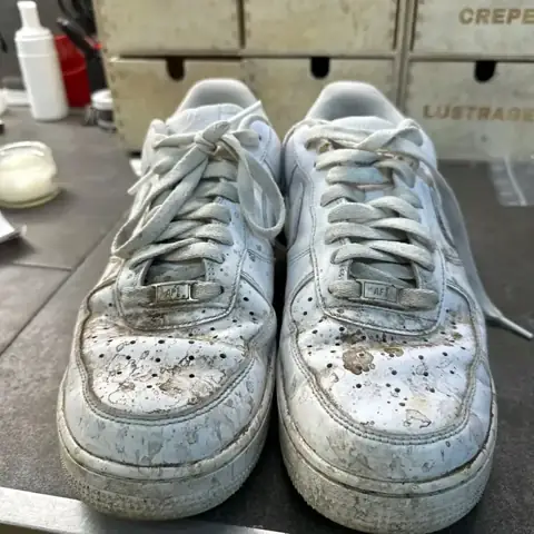 Nike Air Force 1 nettoyage avant